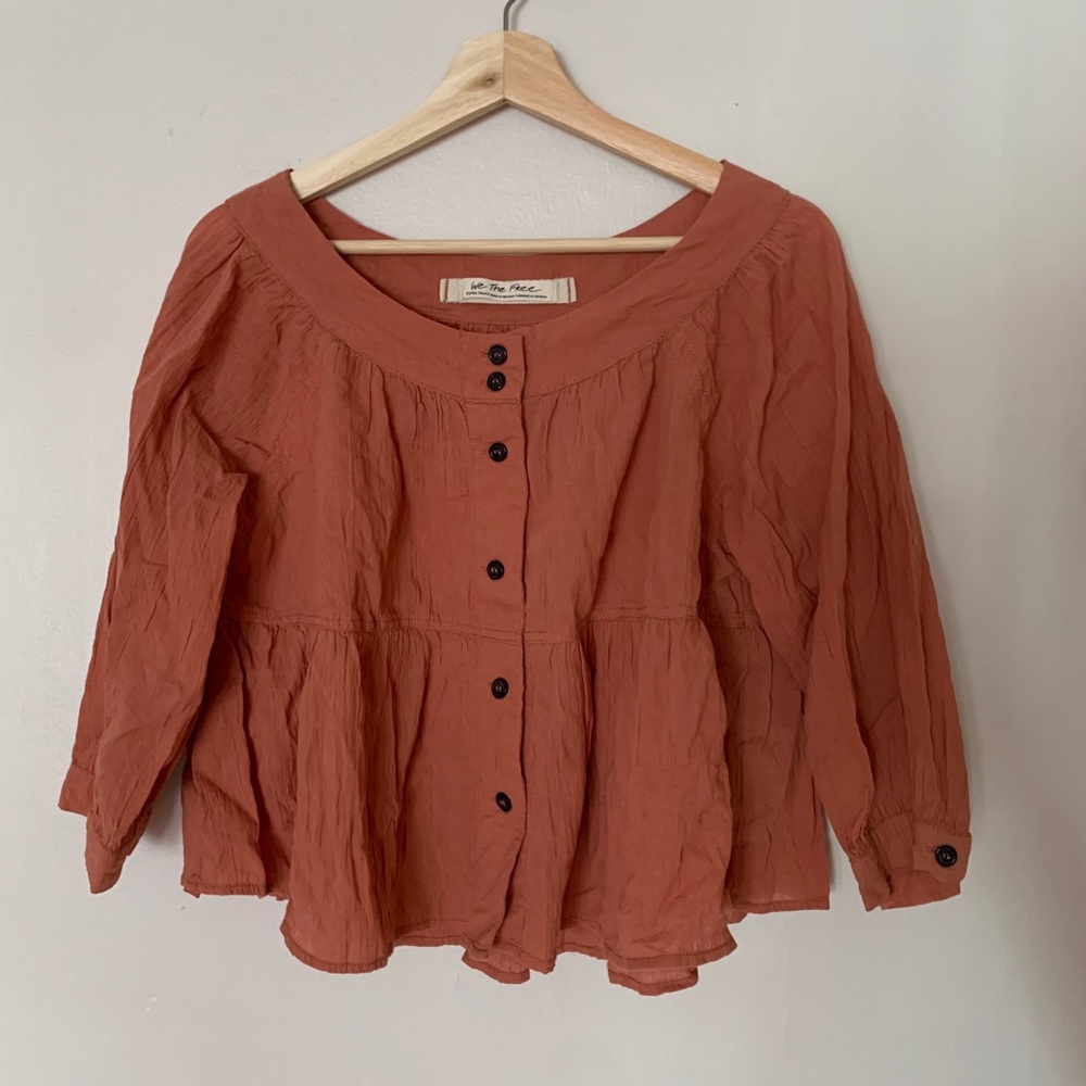 Free People cropped flowy top